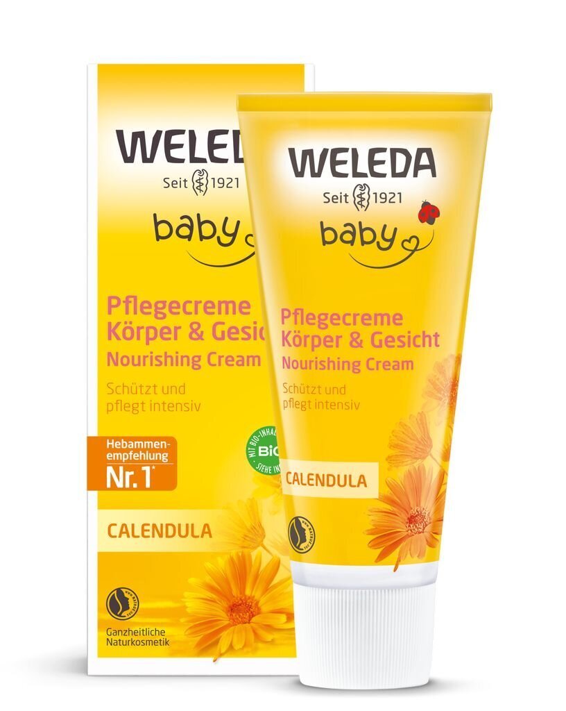 Niisutav beebide kehakreem Weleda Baby, 75 ml цена и информация | Laste ja ema kosmeetika | kaup24.ee