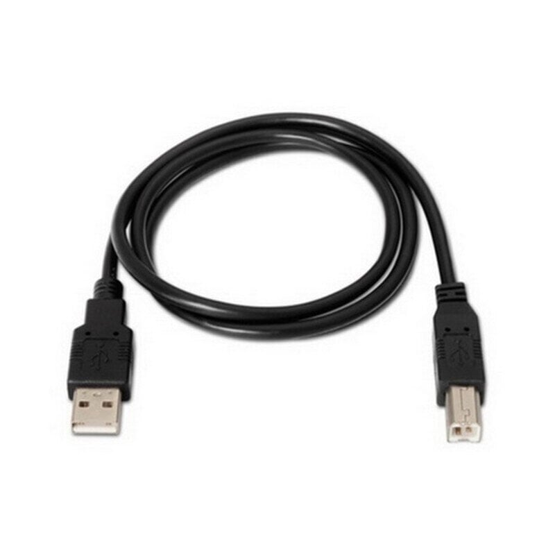 USB 2.0 A-USB B Kaabel Nanocable 10.01.0105-BK Must (4,5 m) цена и информация | Mobiiltelefonide kaablid | kaup24.ee