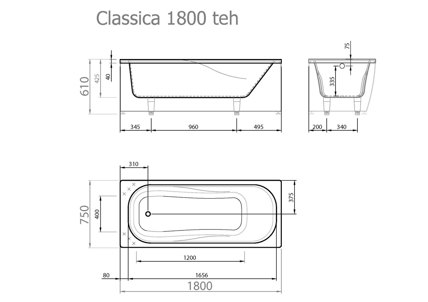 Vann Vispool Classica hind ja info | Vannid | kaup24.ee