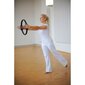 Pilatese treeningrõngas Sissel 38 cm, must цена и информация | Joogatarvikud | kaup24.ee