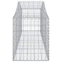 vidaXL kaarekujulised gabioonkorvid 4 tk, 200x50x60/80 cm, raud hind ja info | Aiad ja tarvikud | kaup24.ee