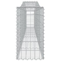 vidaXL kaarekujulised gabioonkorvid 15 tk, 400x30x60/80 cm, raud цена и информация | Заборы и принадлежности к ним | kaup24.ee