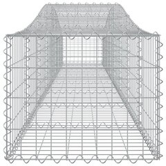 vidaXL kaarekujulised gabioonkorvid 9 tk, 400x50x40/60 cm, raud hind ja info | Aiad ja tarvikud | kaup24.ee