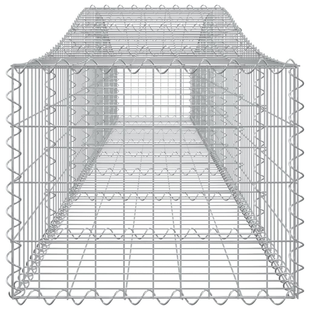 vidaXL kaarekujulised gabioonkorvid 9 tk, 400x50x40/60 cm, raud цена и информация | Aiad ja tarvikud | kaup24.ee