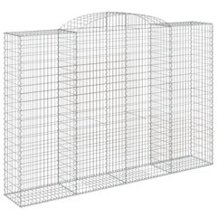 vidaXL kaarekujuline gabioonkorv, 300x50x200/220 cm, raud hind ja info | Aiad ja tarvikud | kaup24.ee