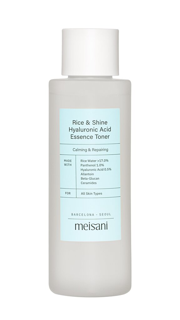 Näotoonik Meisani Rice And Shine Hyaluronic Acid Essence Toner, 150ml hind ja info | Näokreemid | kaup24.ee