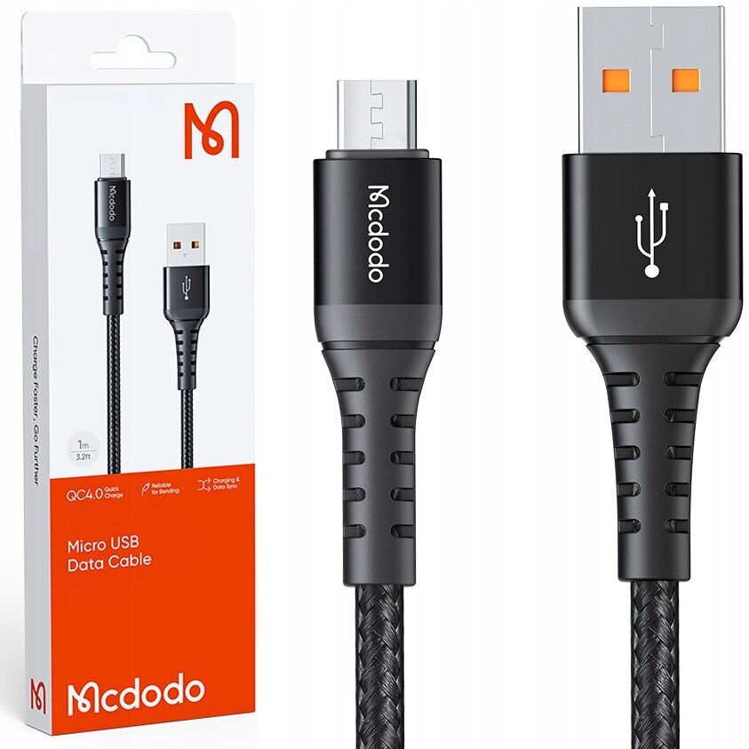 Micro USB kaabel Mcdodo, QC 4.0, 1m цена и информация | Mobiiltelefonide kaablid | kaup24.ee