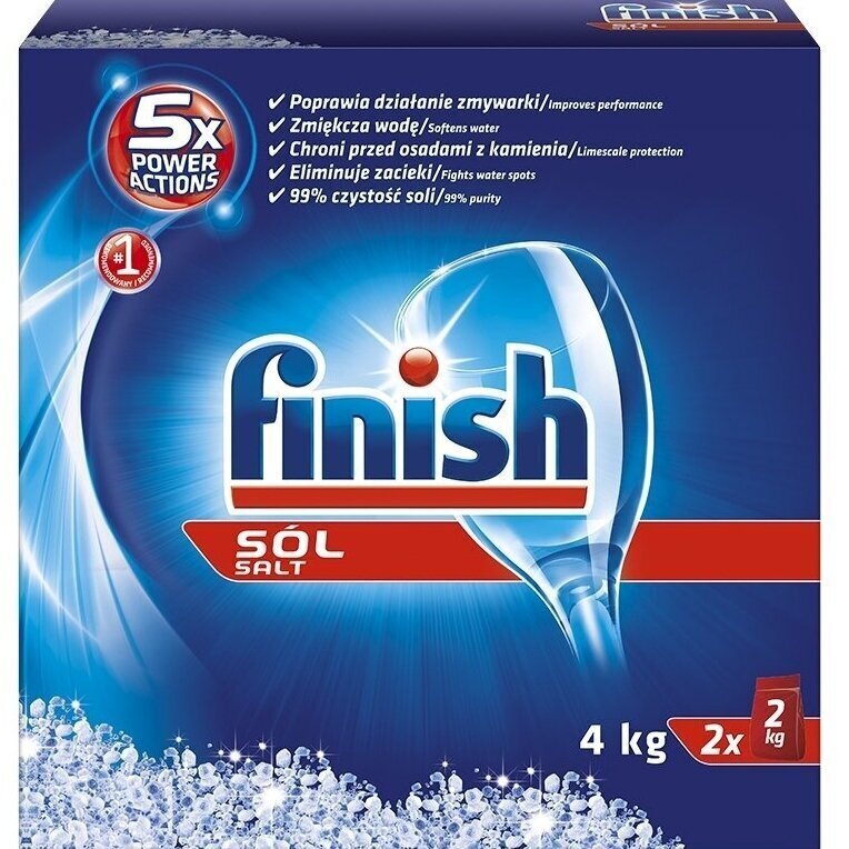 Finish Spec-Salt sool nõudepesumasinatele, 4kg x 2tk. цена и информация | Nõudepesuvahendid | kaup24.ee