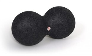 Массажный двойной мяч Sissel® Myofascia, 12 см, черный цена и информация | Аксессуары для массажа | kaup24.ee
