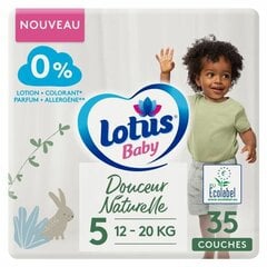 памперсы Lotus Baby Natural Softness Размер 5 (35 uds) цена и информация | Подгузники | kaup24.ee