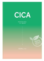 Тканевая маска для лица Barulab The Clean Vegan Mask - Cica, 23г цена и информация | Маски для лица, патчи для глаз | kaup24.ee