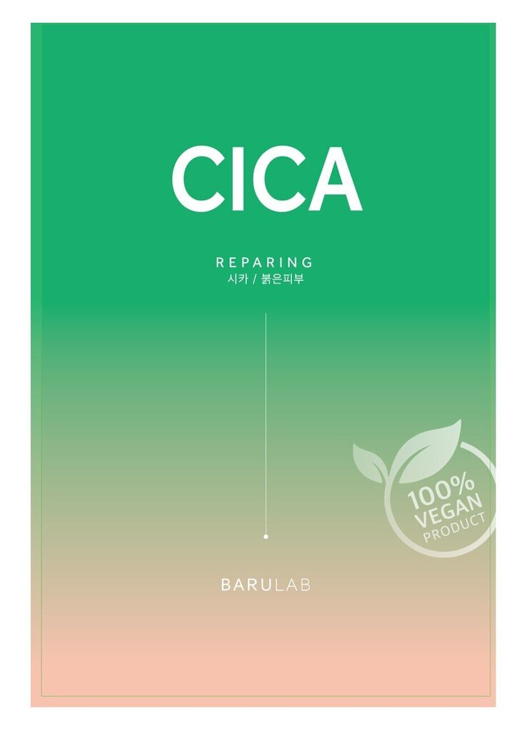 Kangasmask näole Barulab The Clean Vegan Mask - Cica, 23g цена и информация | Näomaskid, silmamaskid | kaup24.ee