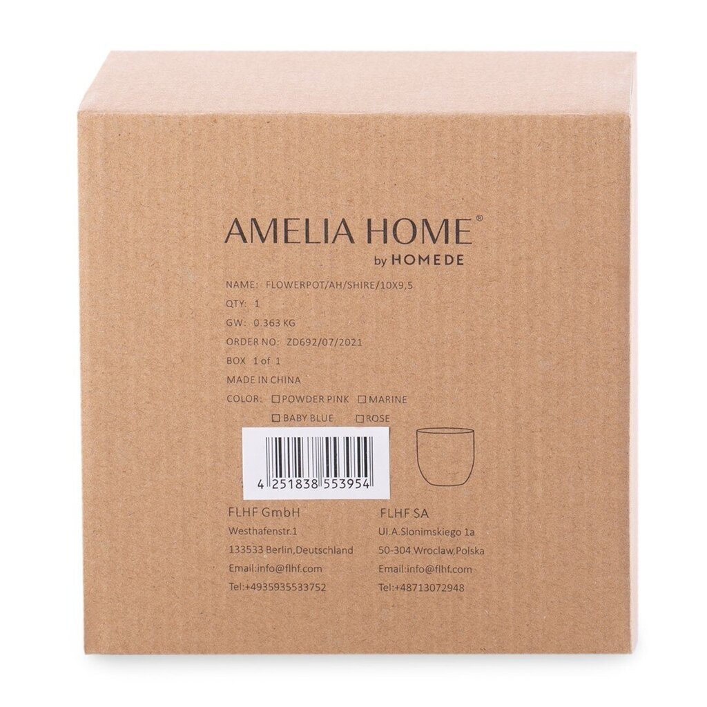 Amelia Home pott 9,5 cm цена и информация | Dekoratiivsed lillepotid | kaup24.ee