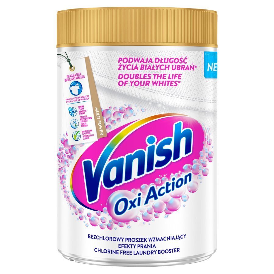 Vanish Oxi Action White plekieemalduspulber, 625 g x 6 tk. hind ja info | Pesuvahendid | kaup24.ee