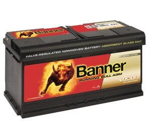 Aku BANNER Running Bull 92Ah 850A, AGM цена и информация | Аккумуляторы | kaup24.ee