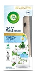 Air Wick A'Fresh õhuvärskendaja Fresh Cotton seadmega, 4 tk. цена и информация | Освежители воздуха | kaup24.ee