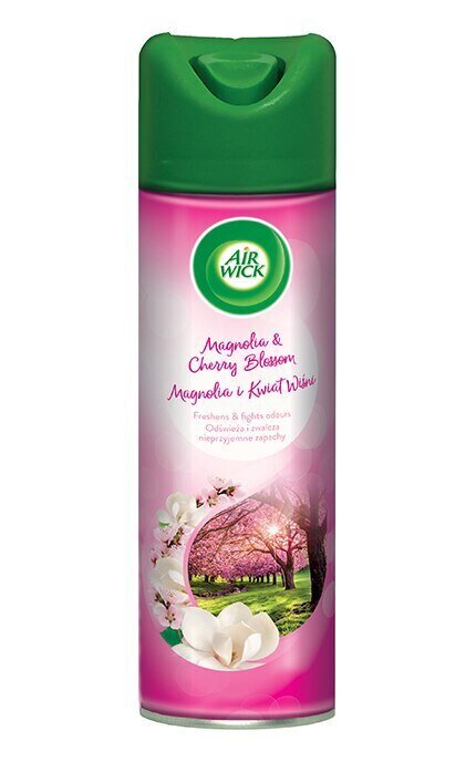 Air Wick Aerosol õhuvärskendaja Magnolia&Cherry Blossom, 300 ml x 2 tk. цена и информация | Õhuvärskendajad | kaup24.ee