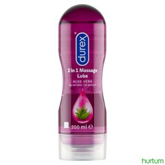 Смазочный материал Durex 2IN1 Массаж смазка Aloe Vera 200 мл. 12 шт. в пакете цена и информация | Лубриканты | kaup24.ee