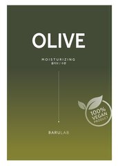 Тканевая маска с экстрактом оливы Barulab The Clean Vegan Olive, 23г цена и информация | Маски для лица, патчи для глаз | kaup24.ee