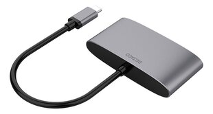 Адаптер Deltaco USBC-HDMI22 USB-C/HDMI/USB A цена и информация | Адаптеры и USB-hub | kaup24.ee