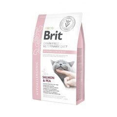 Brit GF Veterinary Diets täiskasvanud kassidele koos lõhe ja hernestega Hypoallergenic, 5 kg hind ja info | Kuivtoit kassidele | kaup24.ee