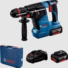 УДАРНАЯ ДРЕЛЬ BOSCH С ВАРИАНТОМ КОВКИ 18V 2.4J GBH 187-LI 2x5.0Ah ОДИН ПАТРОНА цена и информация | Перфораторы | kaup24.ee