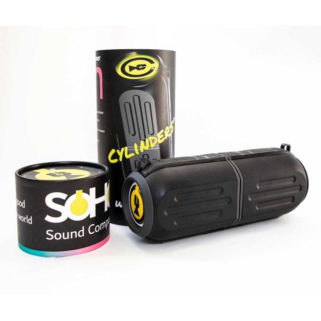 Kõlar Soho Cylinders Twin Stereo Speaker (black) hind ja info | Kõlarid | kaup24.ee