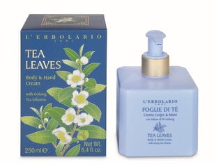 Niisutav kehakreem L`Erbolario Tea Leaves Body And Hand Cream, 250 ml hind ja info | Kehakreemid, losjoonid | kaup24.ee