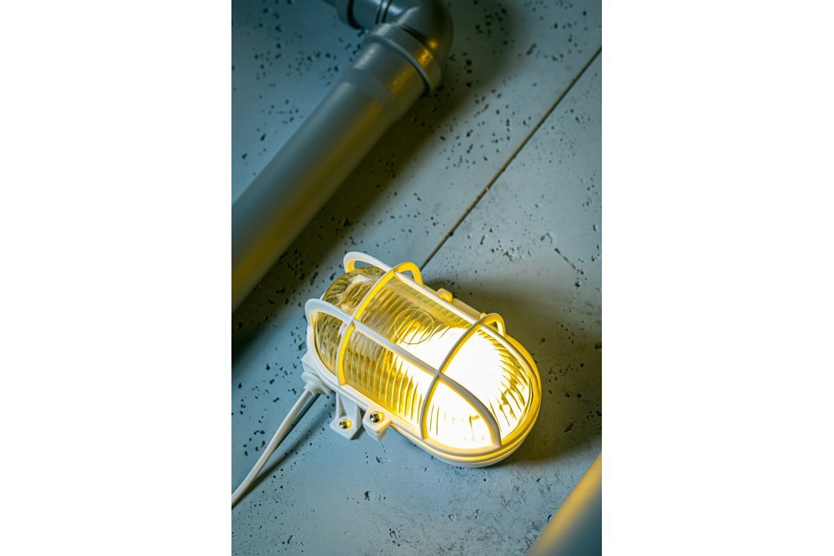 GTV lamp SANGUESA, 40W, E27, IP44, valge raam, ABS/klaas OS-KAY060-00 hind ja info | Seinavalgustid | kaup24.ee