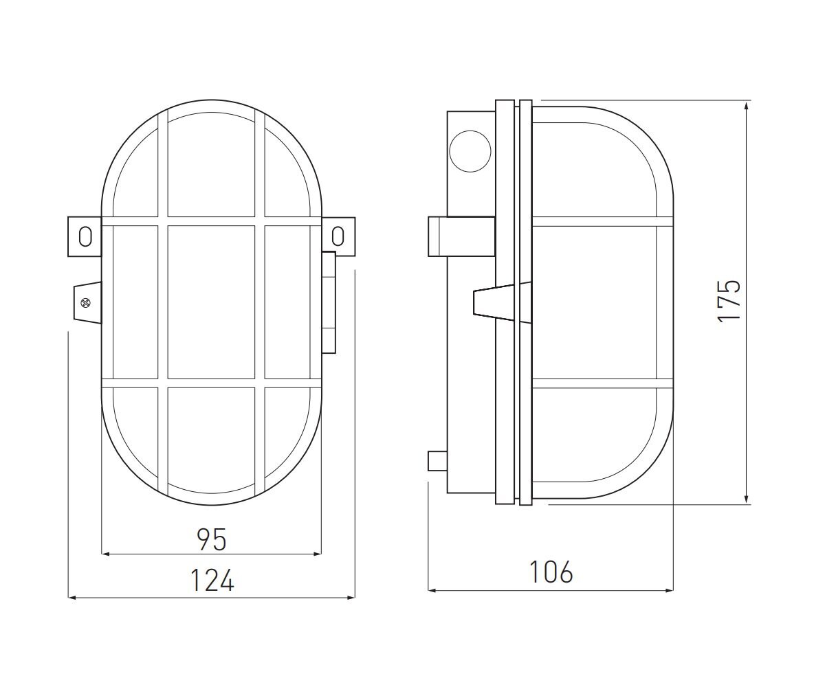 GTV lamp SANGUESA, 40W, E27, IP54, valge raam, ABS/klaas OS-KAM060-00 hind ja info | Seinavalgustid | kaup24.ee