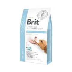 Brit GF Veterinary Diets täiskasvanud koertele koos lambaliha ja hernestega Obesity, 2 kg цена и информация | Сухой корм для собак | kaup24.ee