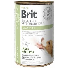 Brit GF Veterinary Diets täiskasvanud koertele koos lambaliha ja hernestega Diabetes, 0.4 kg hind ja info | Konservid koertele | kaup24.ee