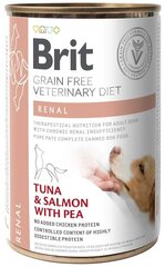 Brit GF Veterinary Diets для взрослых собак с тунцом и лососем и горошком Renal, 0,4 кг цена и информация | Консервы для собак | kaup24.ee
