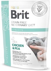 Brit GF Veterinary Diets для взрослых кошек с курицей и горохом Struvite, 0,4 кг цена и информация | Сухой корм для кошек | kaup24.ee