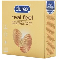 Kondoomid DUREX REAL FEEL, 3 tk hind ja info | Kondoomid | kaup24.ee