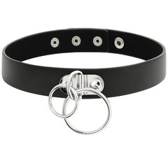 Coquette Chic Desire käsitööna valmistatud vegannahast choker - topeltrõngas hind ja info | Naiste sekspesu | kaup24.ee