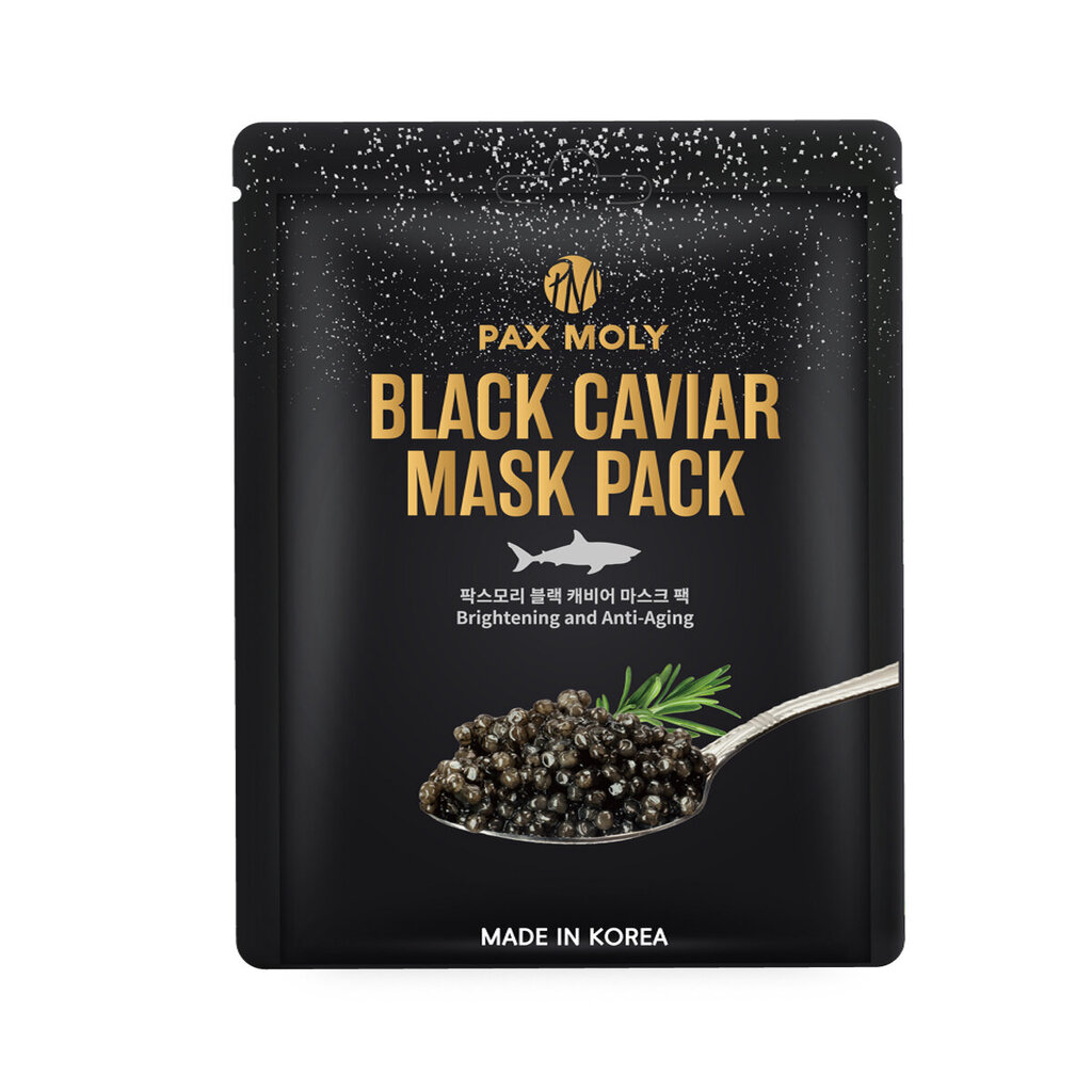 PAX MOLY Black Caviar näomask 25 ml, 10 tk hind ja info | Näomaskid, silmamaskid | kaup24.ee