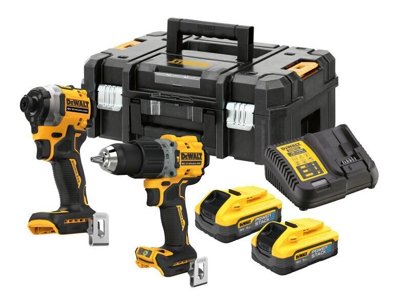 Dewalt Kombo komplekt 18V DCD805 Löökdrell + DCF850 kruvikeeraja, 2x5,0Ah aku DCK2050H2T hind ja info | Akutrellid, kruvikeerajad | kaup24.ee