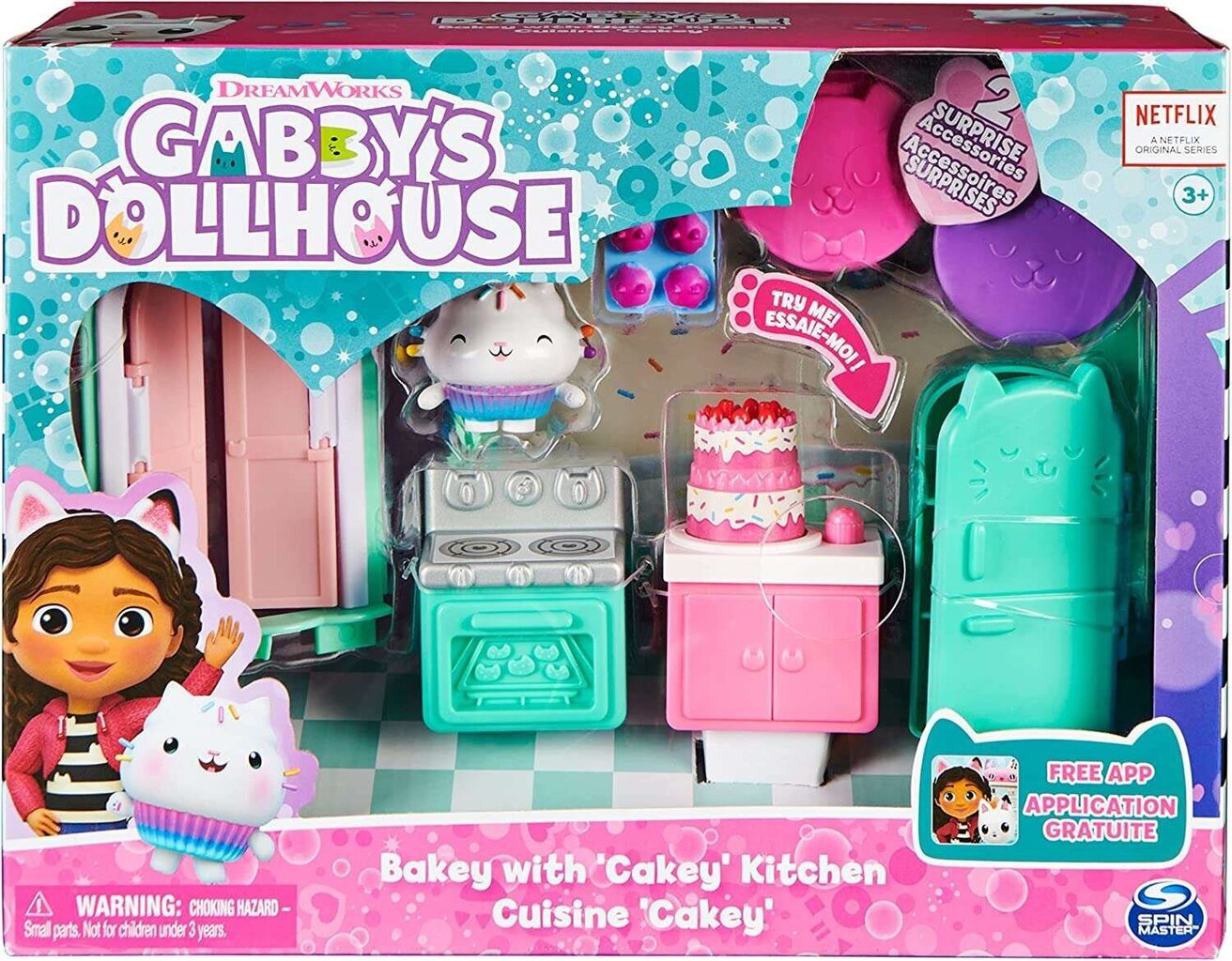 Lucknow köögikomplekt Gabby's Dollhouse цена и информация | Tüdrukute mänguasjad | kaup24.ee
