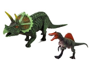 Dinosauruse figuuride komplekt Spinosaurus ja Triceratops hind ja info | Poiste mänguasjad | kaup24.ee