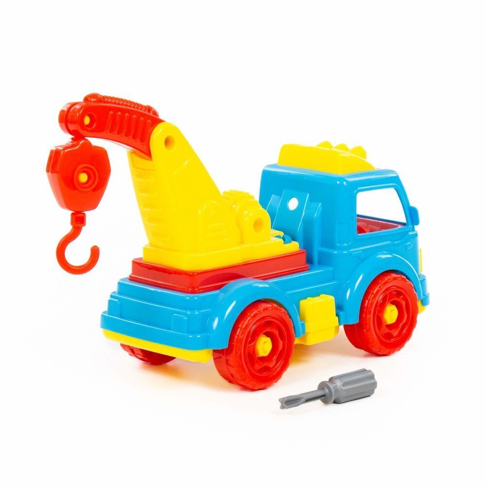 Kraanaga lasteauto, kollane цена и информация | Poiste mänguasjad | kaup24.ee