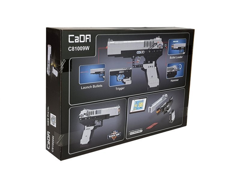 Eksklusiivne CaDA Constructor - Combat Pistol, 412 tk. hind ja info | Klotsid ja konstruktorid | kaup24.ee