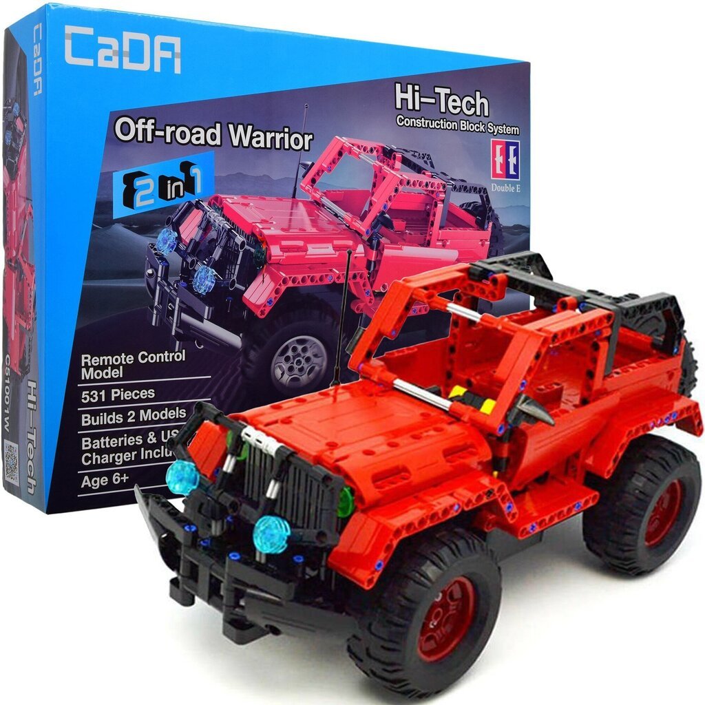 Plokid off-road auto Jeep RC kaugjuhtimispult Cada C51001W 531 elemendid hind ja info | Klotsid ja konstruktorid | kaup24.ee