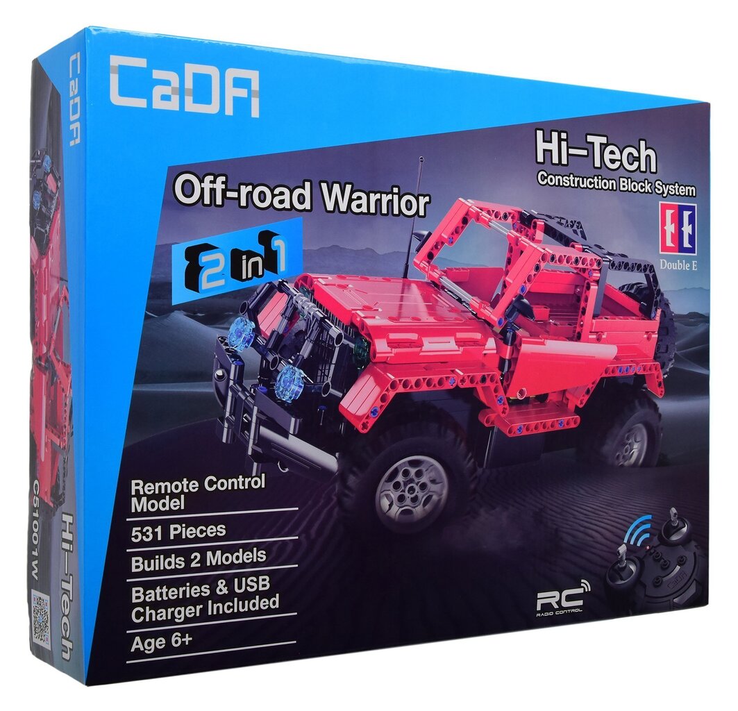 Plokid off-road auto Jeep RC kaugjuhtimispult Cada C51001W 531 elemendid hind ja info | Klotsid ja konstruktorid | kaup24.ee