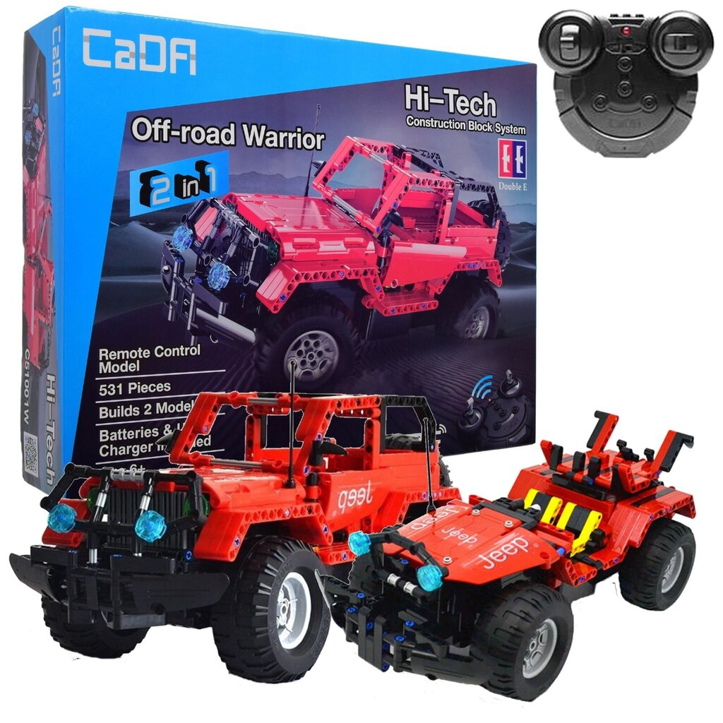 Plokid off-road auto Jeep RC kaugjuhtimispult Cada C51001W 531 elemendid hind ja info | Klotsid ja konstruktorid | kaup24.ee