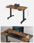 Songmics elektriliselt reguleeritava kõrgusega laud, 60x120 cm, pruun/must hind ja info | Arvutilauad, kirjutuslauad | kaup24.ee