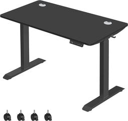 Songmics elektriliselt reguleeritava kõrgusega laud, 60x120 cm, must цена и информация | Компьютерные, письменные столы | kaup24.ee