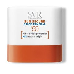 Минеральный солнцезащитный крем SVR Sun Secure Stick Mineral SPF50, 10 г цена и информация | Кремы от загара | kaup24.ee