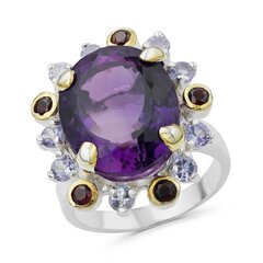 Серебряное (925) кольцо с драгоценными камнями, код f50315 F50315EU-59 цена и информация | Кольцо | kaup24.ee