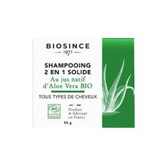 Натуральный твердый шампунь без пластика для всех типов волос с алоэ вера Gravier Biosince 1975, 55 г цена и информация | Шампуни | kaup24.ee